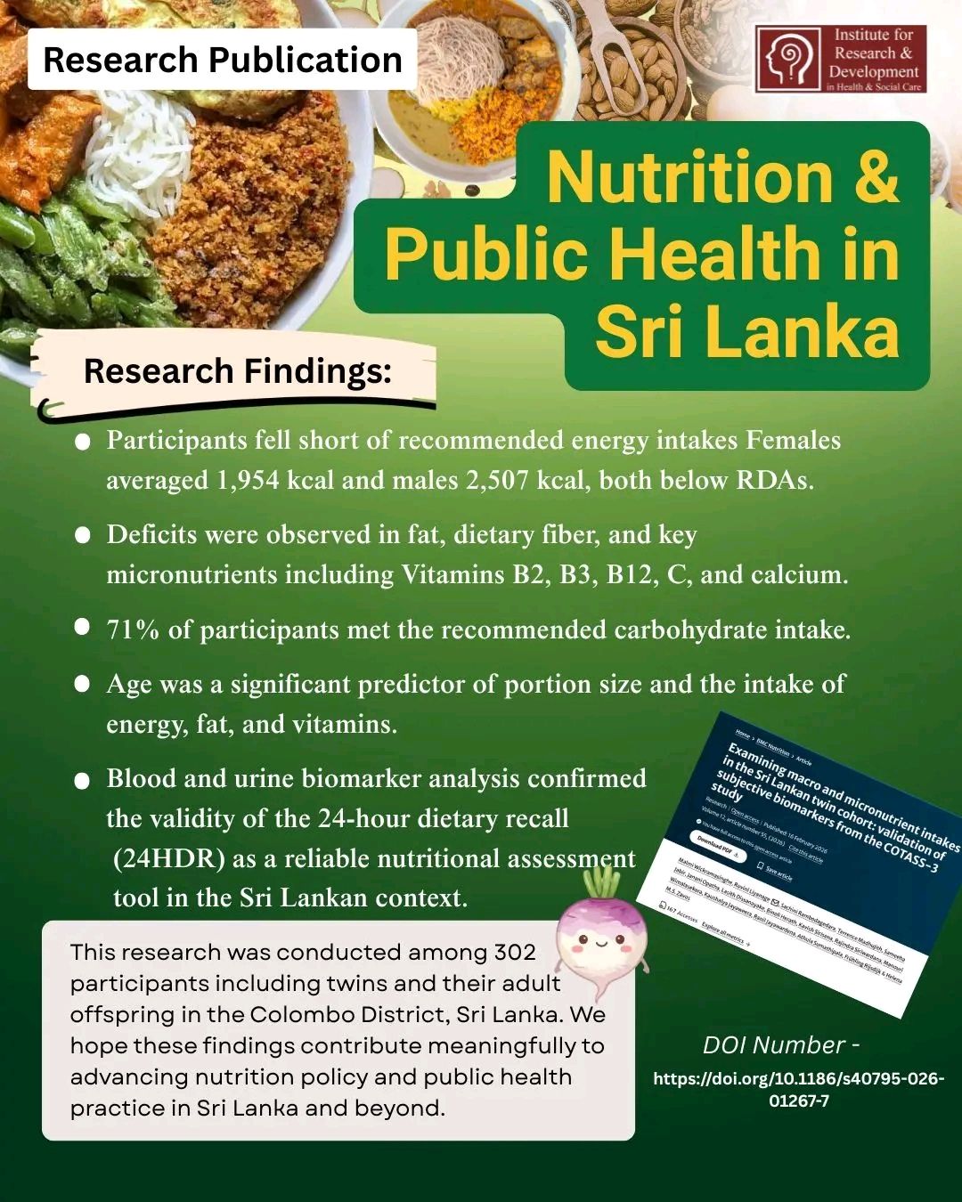 Nutrition &amp; Public Health in Sri Lanka