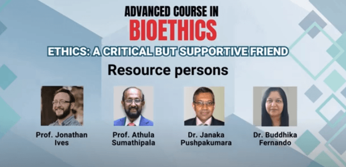 Advanced Course in Bioethics | Empirical Bioethics – Session by Prof. Jonathan Ives