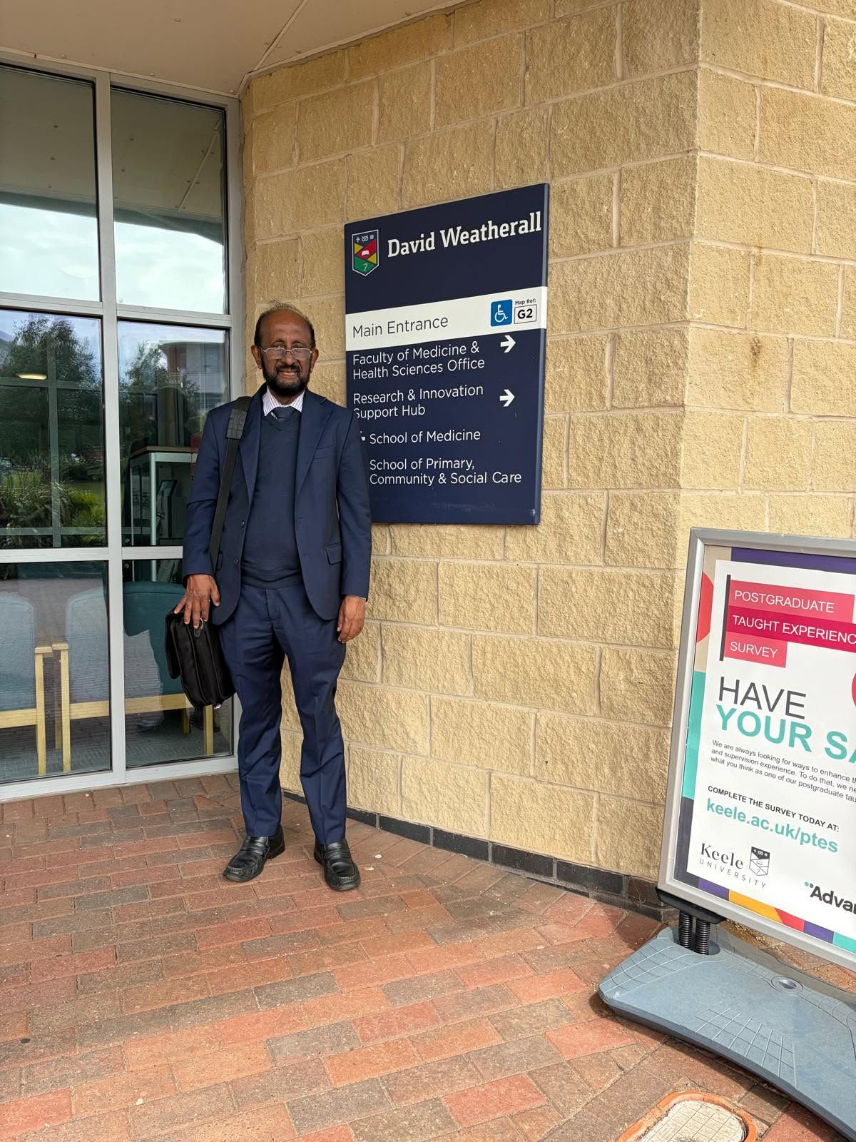 Prof. Athula Sumathipala visited Keele University, reconnecting with colleagues working in the UK.