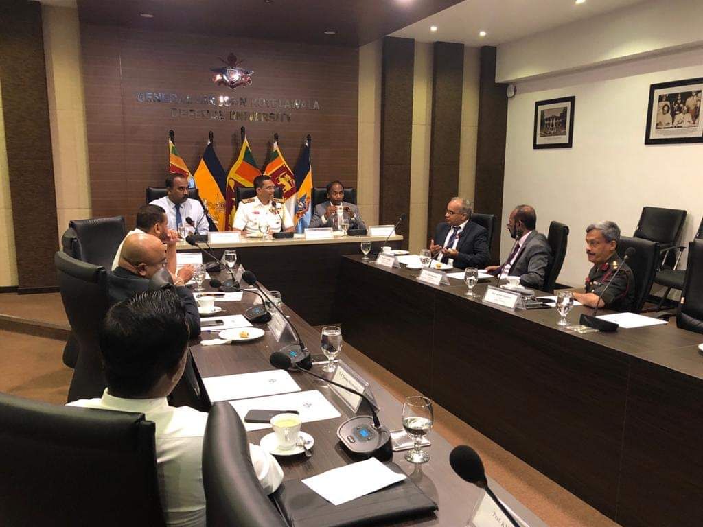 Professor Eran Edirisinghe Pro Vice-Chancellor (Research and Innovation) and Professor Antonius Raghubansie Pro Vice-Chancellor (International), from Keele University, on their visit to Sri Lanka.