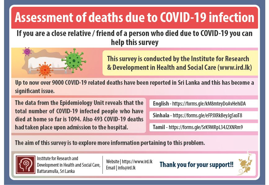 Assessment of deaths due to COVID-19 infection