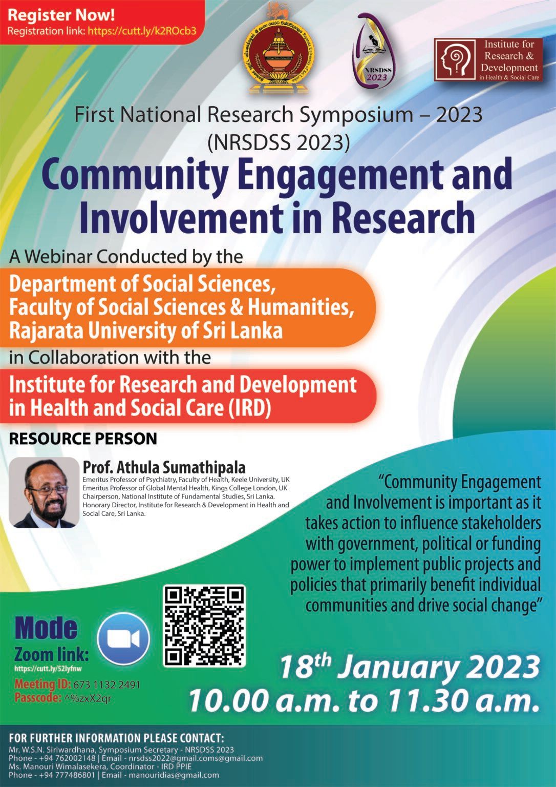Community Engagement and Involvement in Research