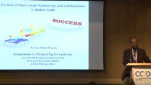 Prof. Sumathipala’s Plenary at the Cochrane UK &amp; Ireland Symposium 2015